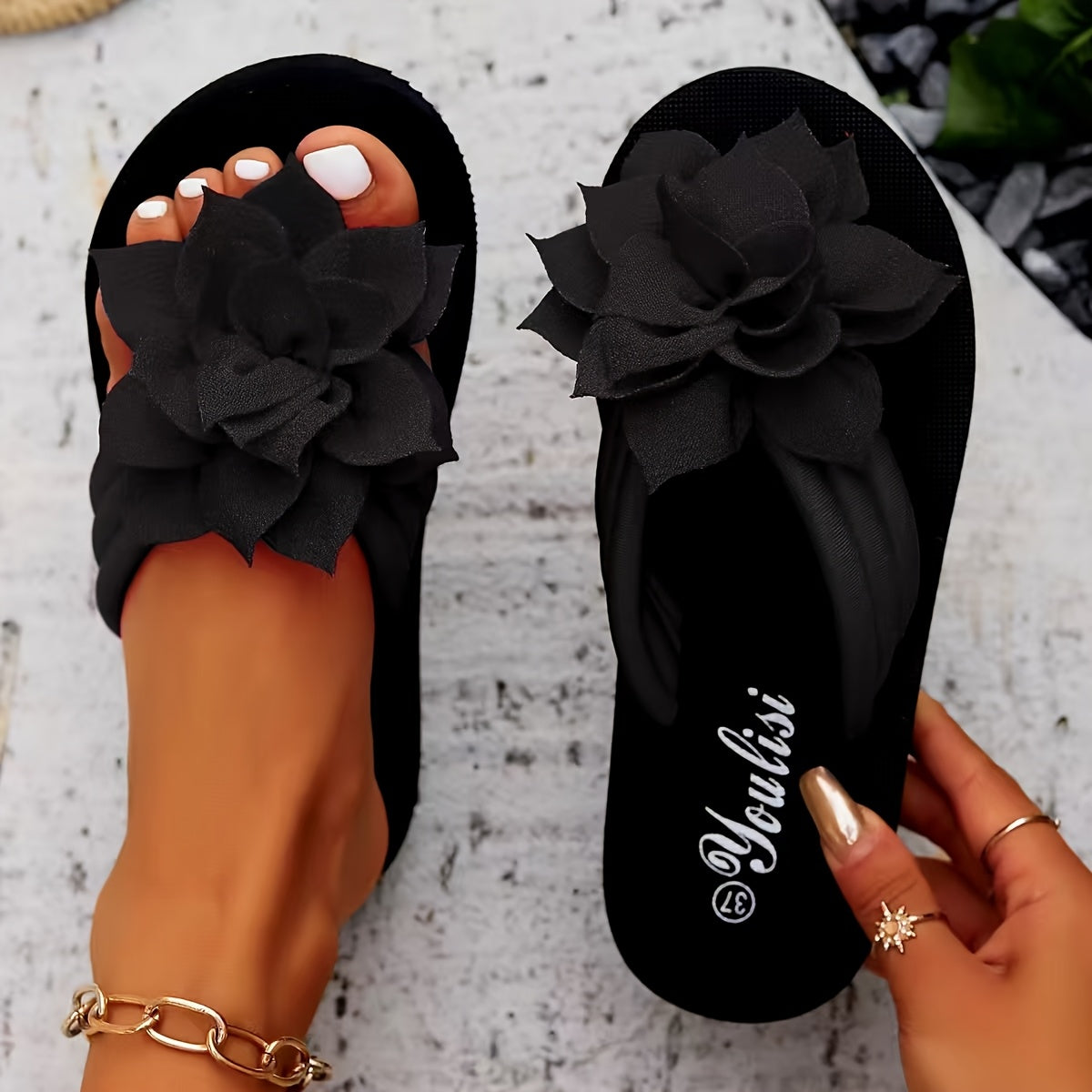 MilenaModa | Sandali Fiore Elegante Sandrine