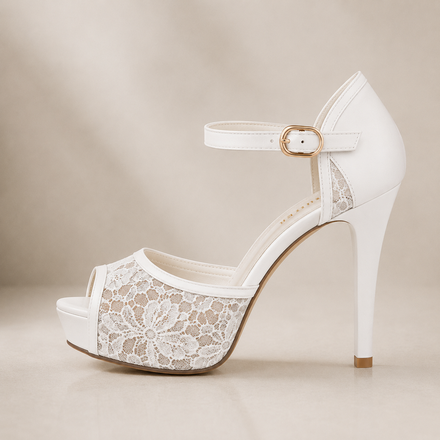 Lorena Varelli | Tacchi Eleganti in Pizzo Raffinato