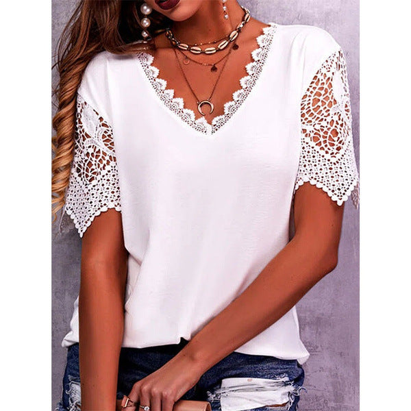 Anne | Camicia Casual Top a Maniche Corte