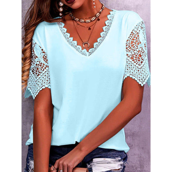 Anne | Camicia Casual Top a Maniche Corte