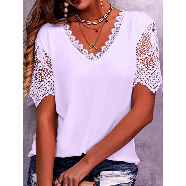 Anne | Camicia Casual Top a Maniche Corte